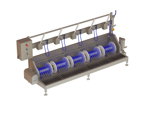 Automatic Boot Washer with Rotating Brushes