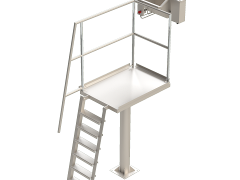 Work Platform for Slaughterhouses