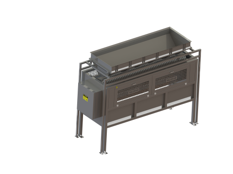 Fish Descaler with Rotating Drum