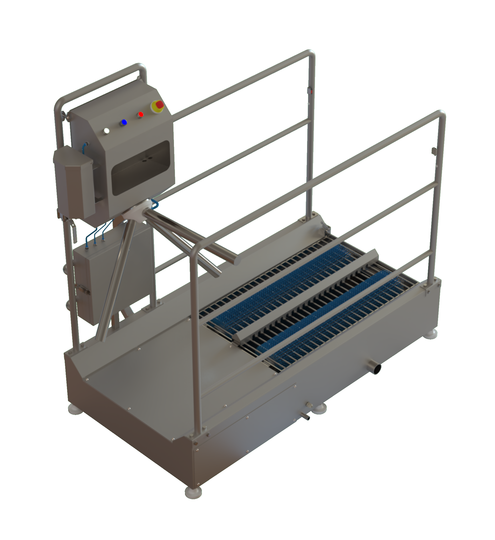 Barreira Sanitária de Inox com Catraca